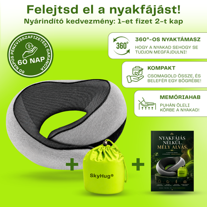 SkyHug® - Memóriahabos Nyakpárna