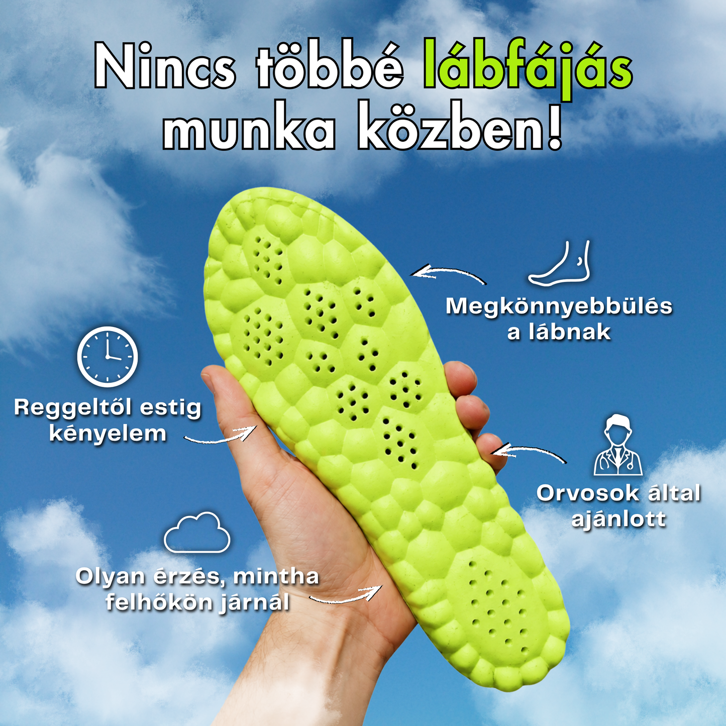 AirStep Pro - Memóriahabos Kényelmes Talpbetét